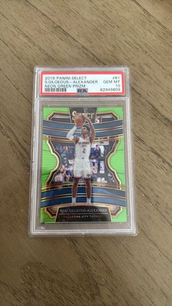 2019 Panini Select SGA Neon Green Prizm /75 PSA 10 💎