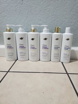 Dove shampoo and conditioners $24