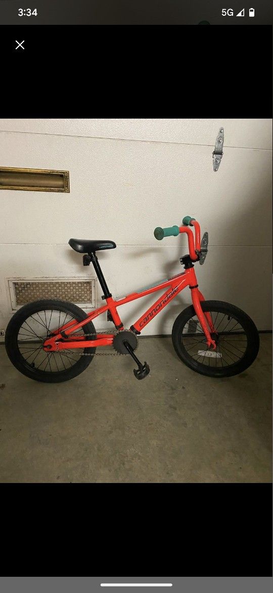 CANNONDALE 20" KIDS SINGLE SPEED BIKE 