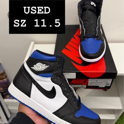 USED Air Jordan 1 Black Toe SZ 11.5