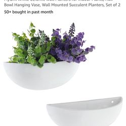White ceramic Wall Planter
