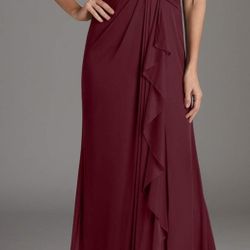 💕Cabernet A-Line Sweetheart Neckline Pleated Mesh Dress💕