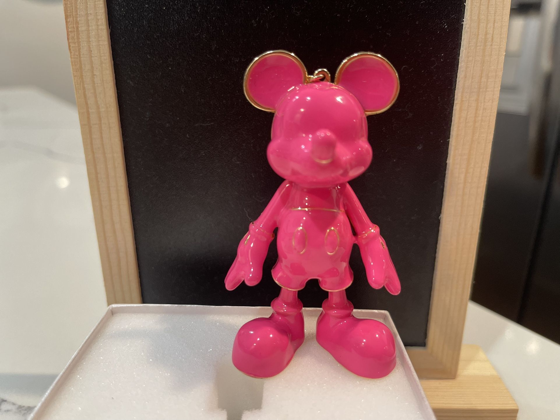 Baublebar Disney Mickey Mouse Bag/Backpack Charm Keychain Hot Pink New