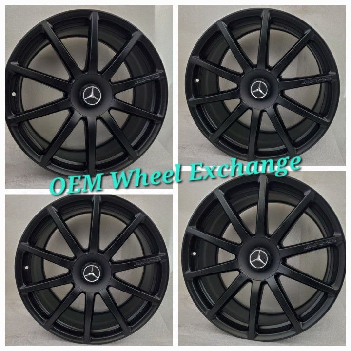Stock 20" Mercedes AMG Black Wheels Rims OEM S63 S550 S600 CL63 CL550