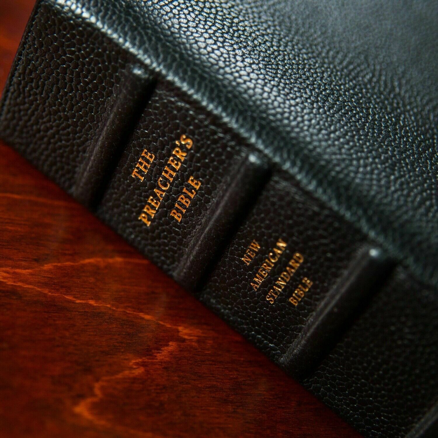 NEW - NASB Preacher's Bible (first edition) - Black goatskin leather