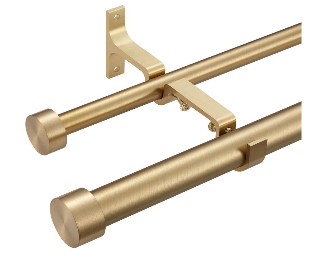 Mayrhyme Double Curtain Rod Set 36-72"                 #0544    