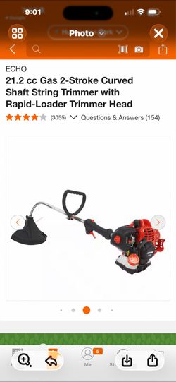 ЕСНО 21.2 cc Gas 2-Stroke Curved Shaft String Trimmer with Rapid-Loader Trimmer Head $150 each