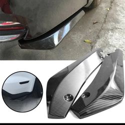 Carbon Fiber Style Rear Bumper Diffuser Splitter Canards for BMW 5 Series F10
