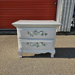 One White 2 Drawer Nighstand