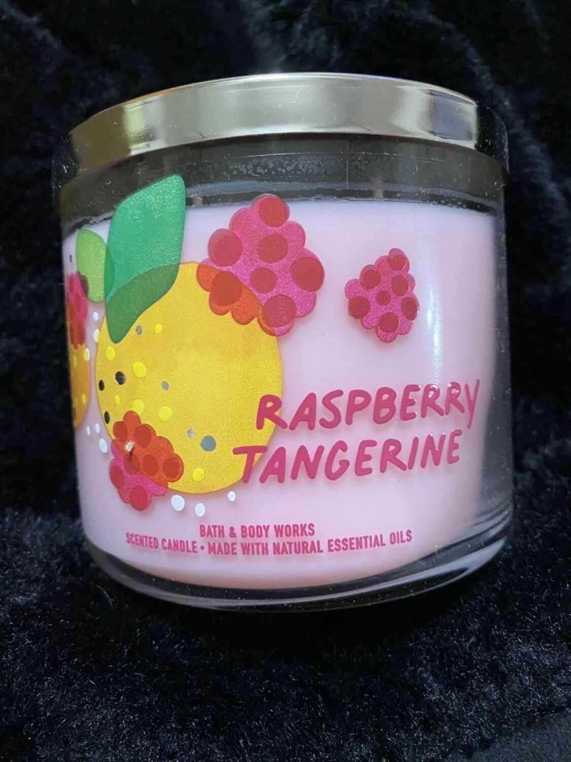 Bath And Body Works Raspberry Tangerine 3 Wick Candle NEW