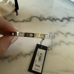 Never Worn—Kate Spade Set in Stone Hinged Silver Bangle
