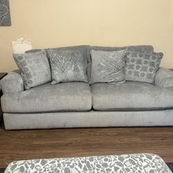 Grey Couch Set W/ matching pillows