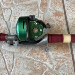 Old Closed Faced Reel & Rod