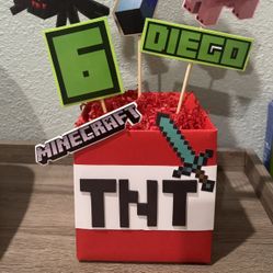 Mindcraft Party Centerpieces 