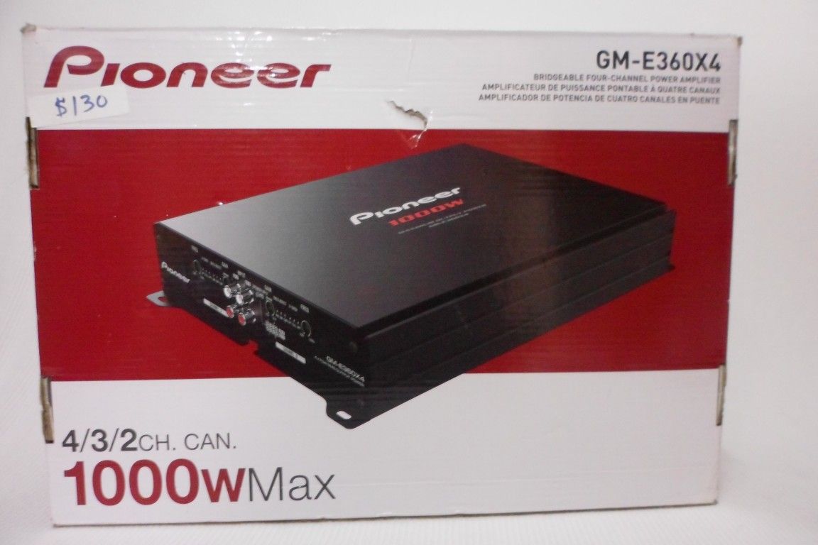 Pioneer 1000w Max 4/3/2 Channel Amplifier 