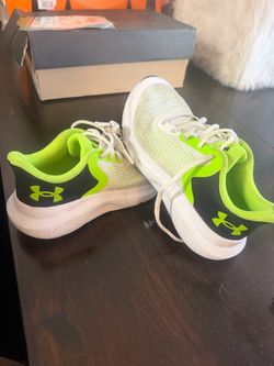 Under Armour Kids Sneakers White Neon Green
