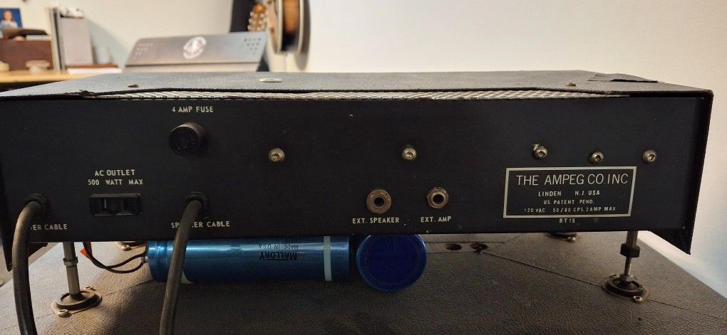 1970 Ampeg BT15 Flip Top Bass Amplifier