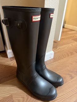 Women's Hunter Original Tour Boots Tall Size 10 Luna Black