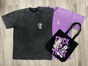 Mickey and Minnie Acid Wash Tshirts