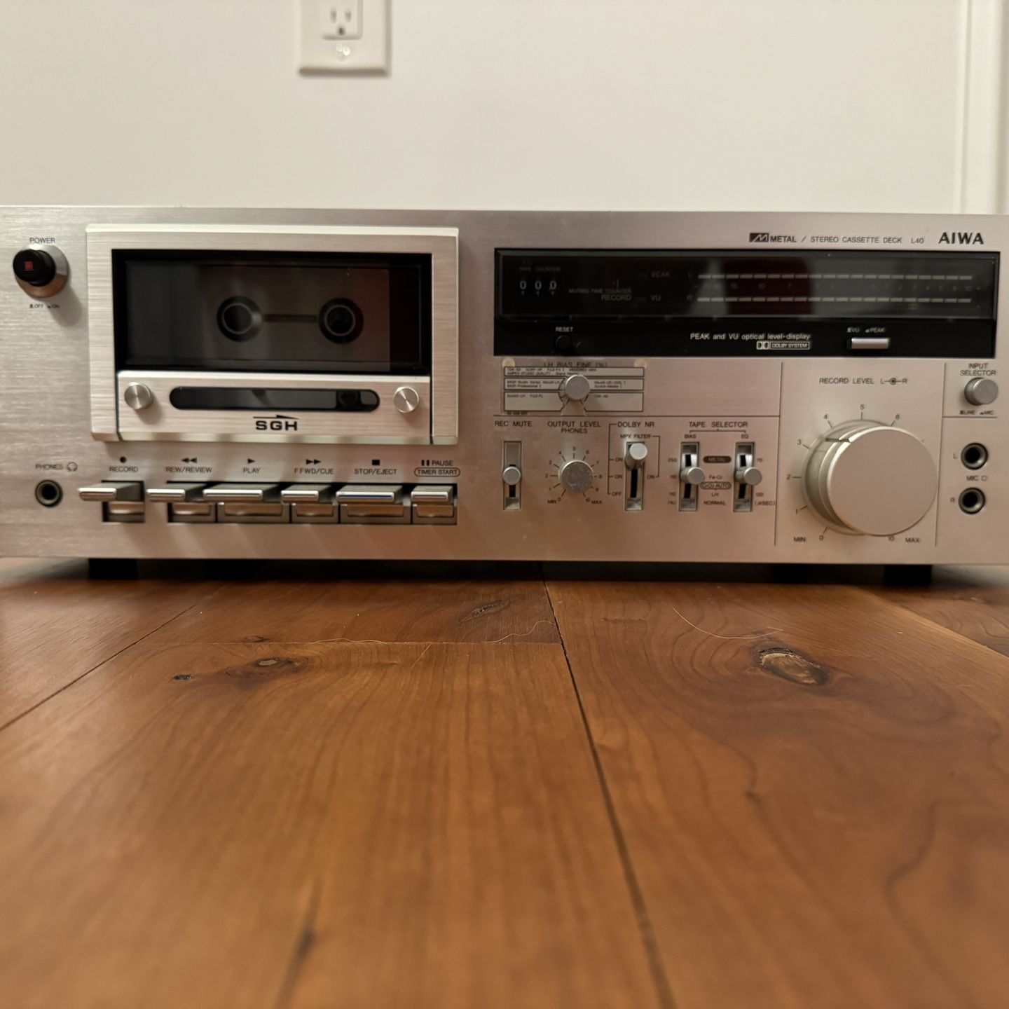 ラジオ・コンポ AIWA STEREO CASSETTE DECK L4M AD-L4M AIWA STEREO