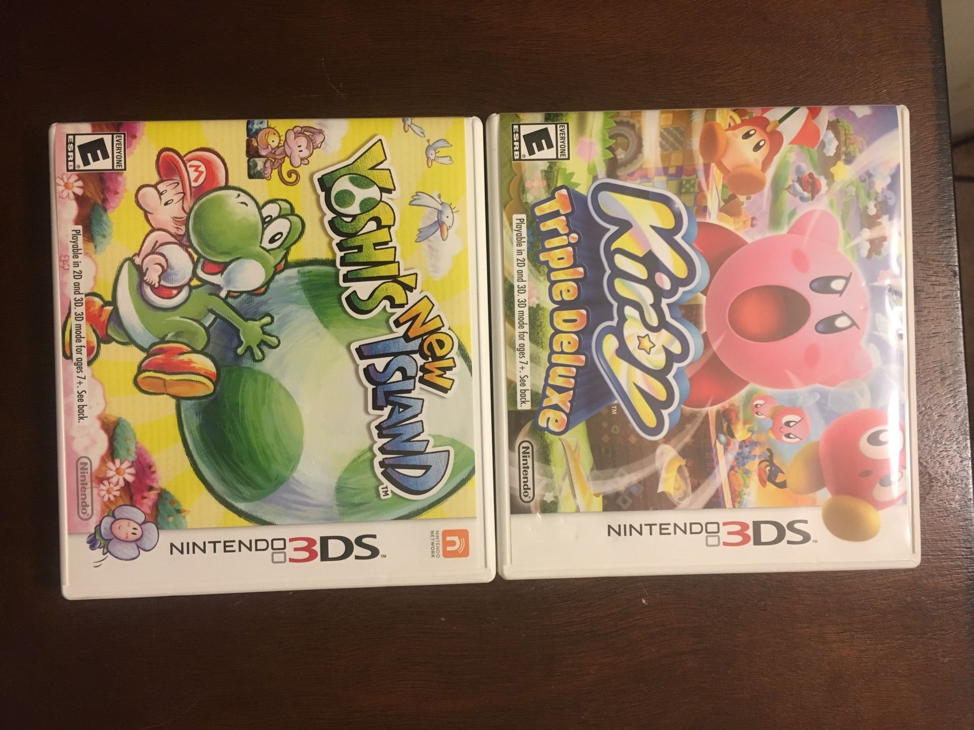 Nintendo 3ds 2x games Yoshi and Kirby lot
