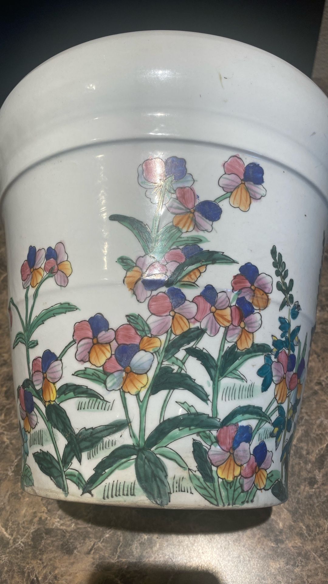 Gorgeous hand painted ceramic pot
