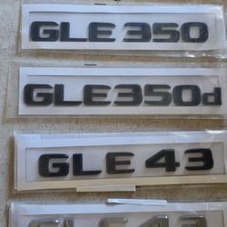 Mercedes Benz GLE 320 350 400 GLE 43 GLC43 Badge Emblem Adhesive Back See All Pics Sold Separately SHIPPING AVAILABLE 