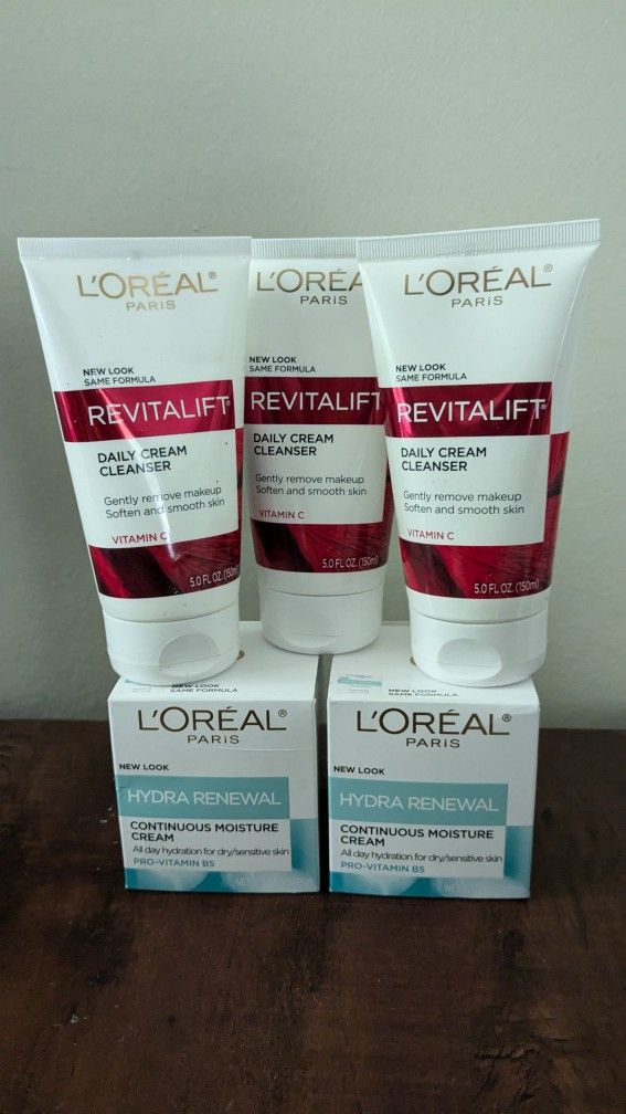L'Oreal Facial Cleanser And Moisturizer