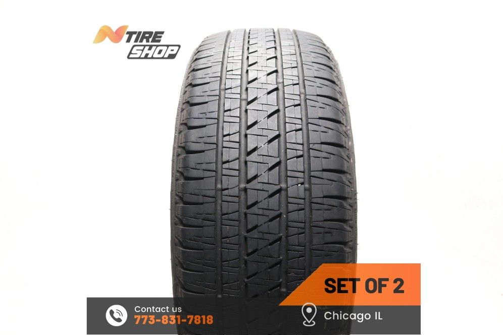 Set of 2 Used 8.5/32 255/55R20 107H Bridgestone Dueler H/L Alenza