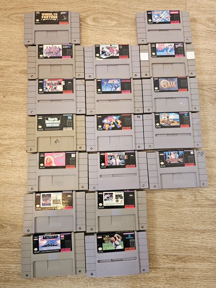Super Nintendo Games - $10 PER GAME