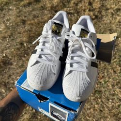 Adidas Superstar White Black Sz8.5