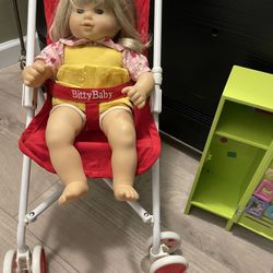 American Girl Doll And Stroller