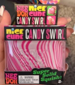 Nee Doh Nice Cube Candy Swirl Squish Toy