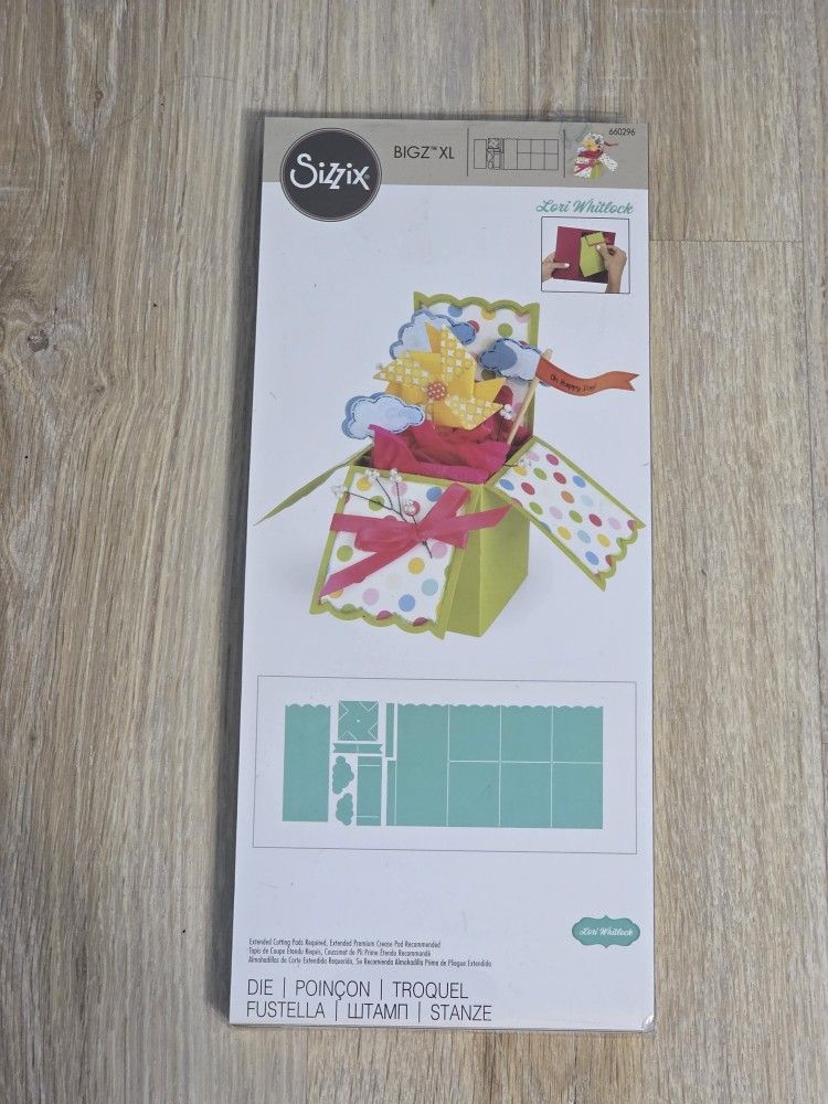 Sizzix Bigz XL Card in a Box A2 660296 Die Cut by Lori Whitlock Dies Set