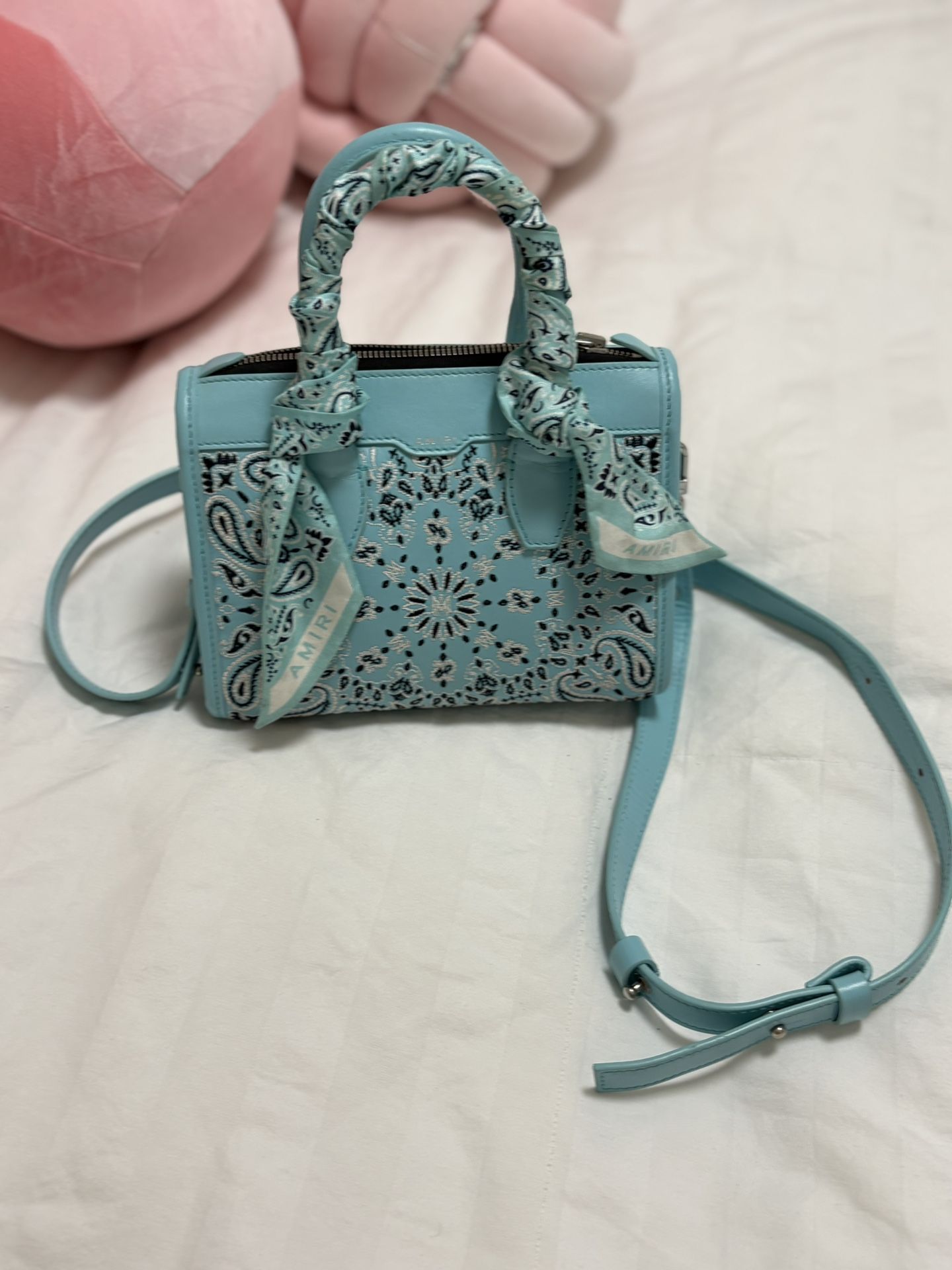 Amiri limited edition hand bag BANDANA MICRO TRIANGLE
