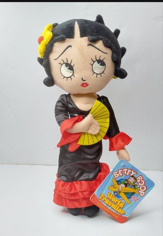 Betty Boop World Traveler Spain Sugar Loaf Plush Doll Stuffed 2011 Read Comments