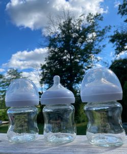 3 Philips avent bottles - glass