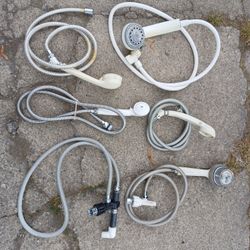 6 SHOWER HEADS SUPPLY LINES, $6 EACH, or $30 FOR ALL 6