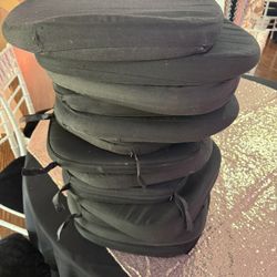 100 used black Chiavari chair cushions
