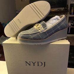 NYDJ Women's Edward Suede Wedge Size 7
