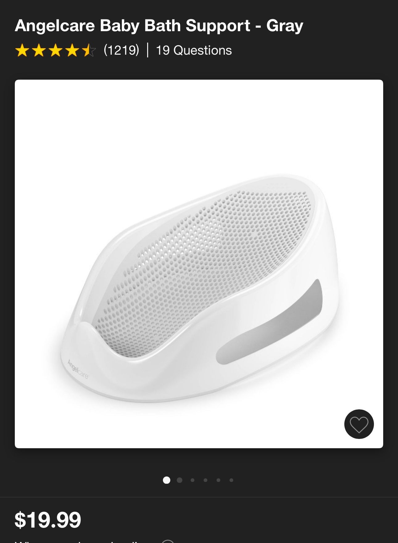 Angelcare Baby Bath Support