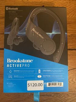 Brookstone Wireless Earbuds With charging Case. Brand New Never