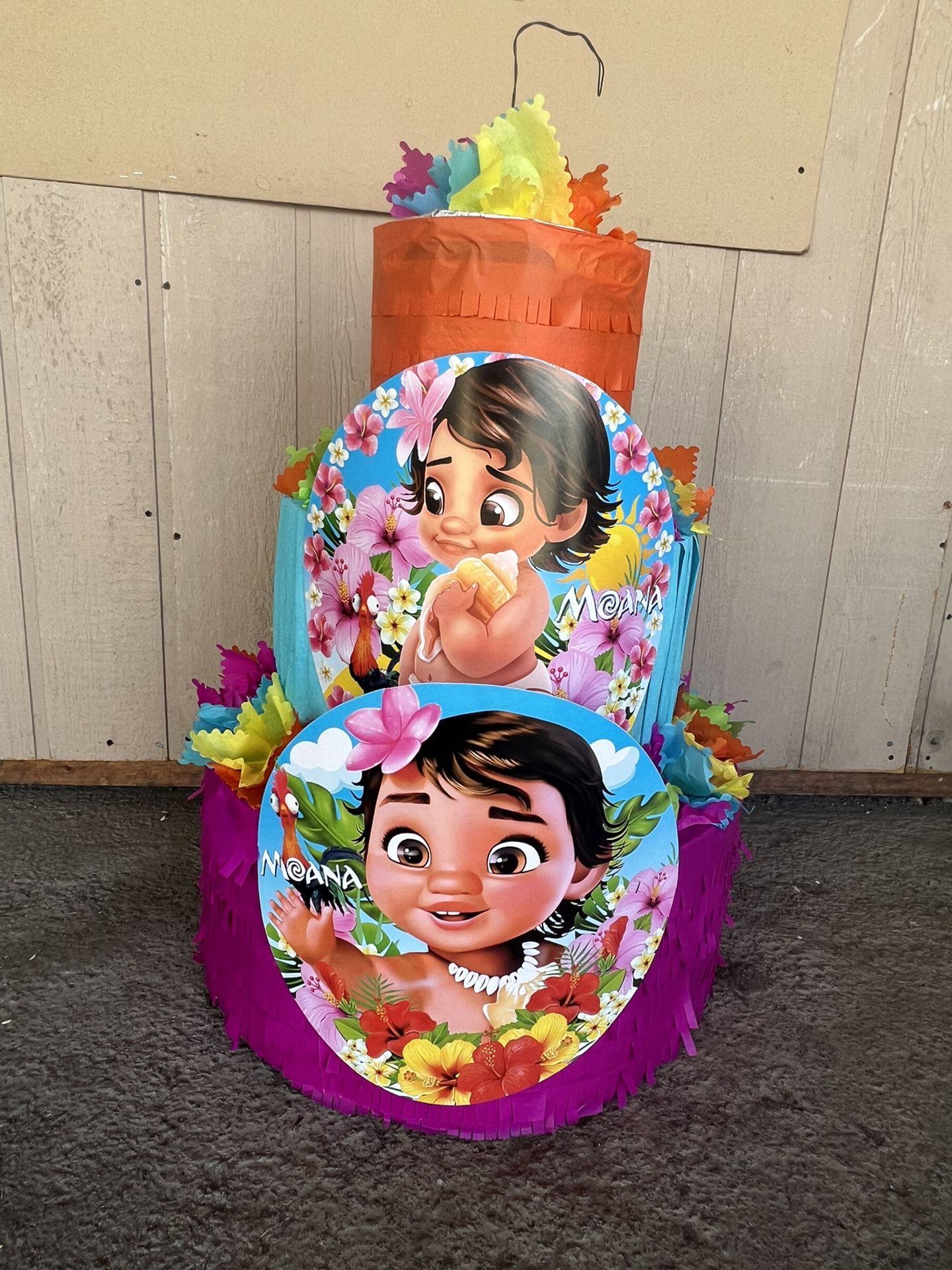 Baby Moana Three Tier Pinata With Balls for Sale in Montclair, CA - OfferUp