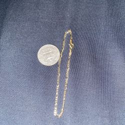 Solid  Gold Figaro Bracelet 