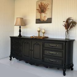 80”L Dresser - Buffet - Sideboard - Entertainment Center - French Provincial