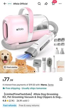 Afloia Pet Grooming Vacuum Kit