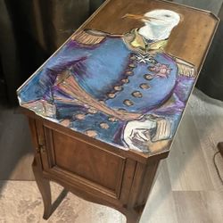 Hand  Painted Seagull In Uniform 