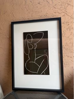 👀✨ Still Available! Large Minimalist Female Figure Line Art Print