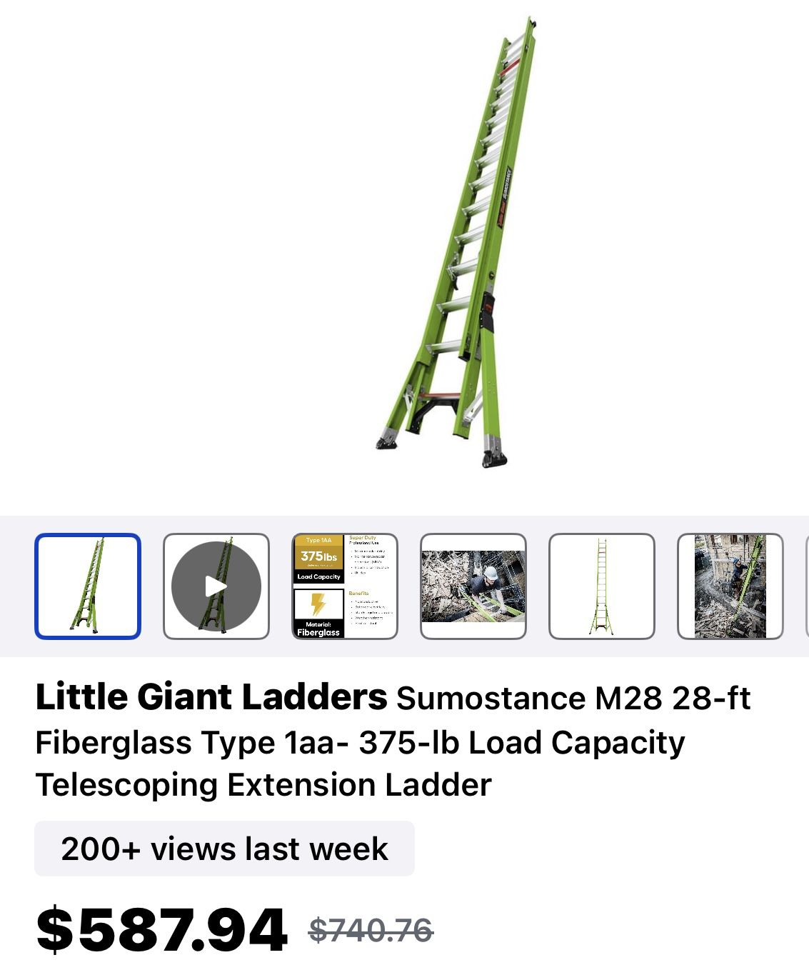 28 Ft Little Giant Ladder 