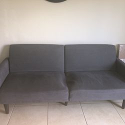 4 Seater Sofa Futon Stone Grey